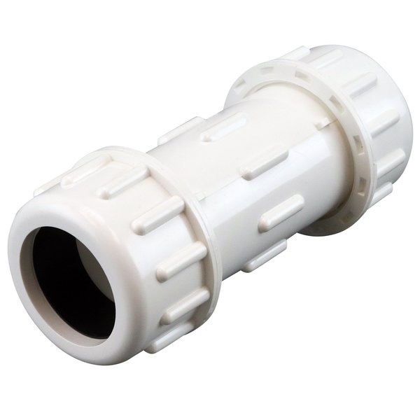 Apollo By Tmg 1-1/4 in. x 1-1/4 in. PVC Compression Coupling PVCCOMP114